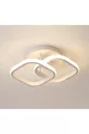 Plafonnier LED moderne à boîtier blanc, carré à 3 couleurs, pour hall, entrée, chambre à coucher et chambre d'enfant