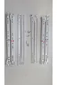 MARQUES GÉNÉRALES Rail de tiroir d'armoire classique avec glissière Blanche  cm (VIS INCLUSES) - PRIX POUR 2 PIÈCES