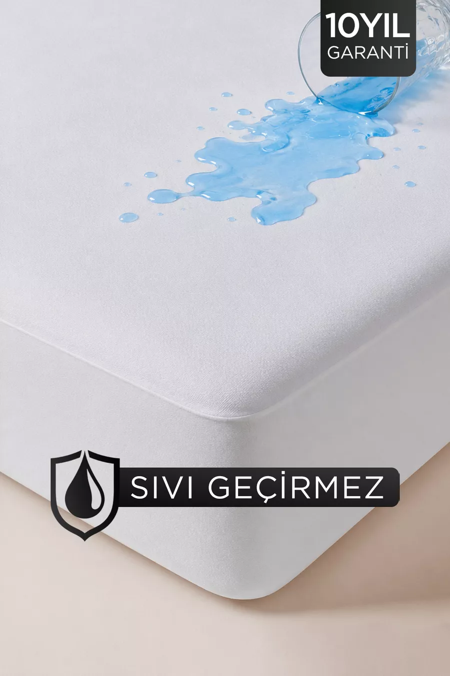Protège-matelas ajusté en microfibre douce imperméable | Protection de matelas ultra-silencieuse à bords complets, antibactérienne et imperméable
