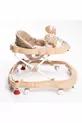 Trotteur pour bébé Spider marron de luxe avec jouets, musique et lumière à 3 niveaux avec siège