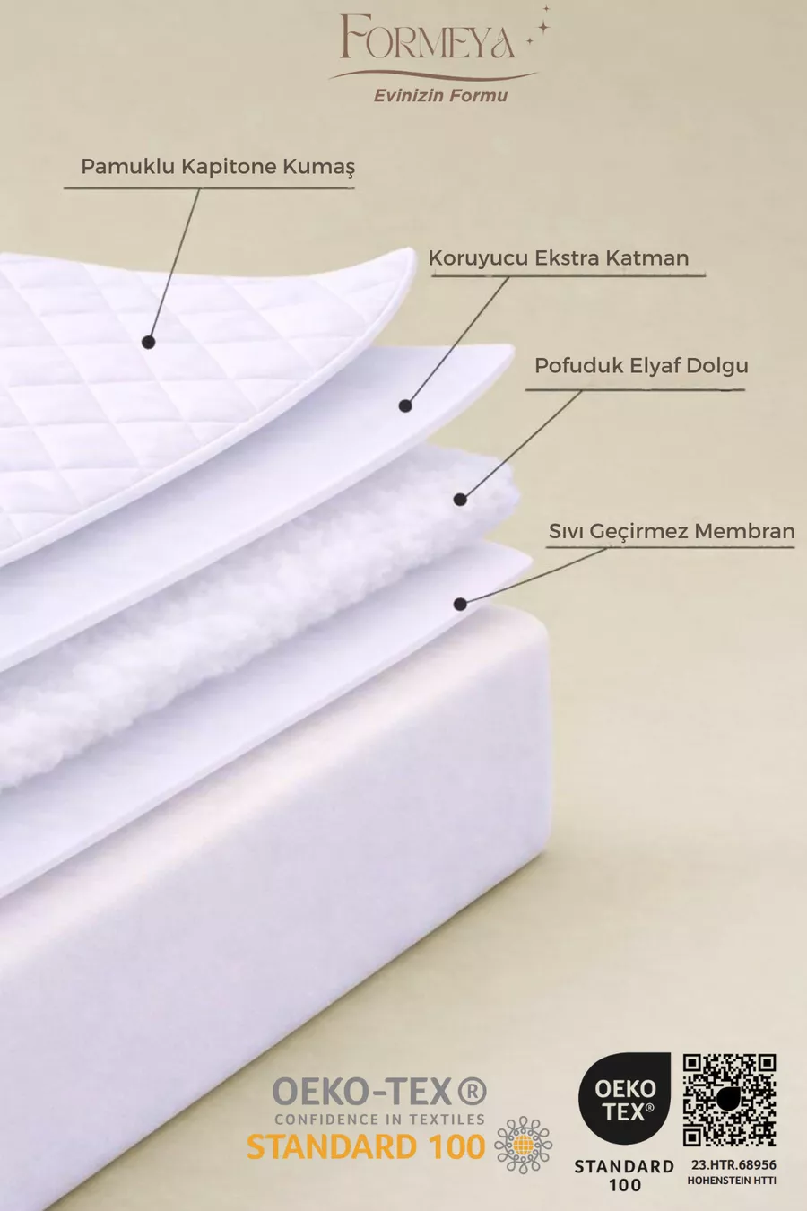Adelya Classic Matelassé Protège-Matelas Imperméable avec Coins Élastiques pour Sommier Simple Double King Size