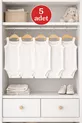 Lot de 5 bodies à bretelles en maille avec boutons-pression pour bébé de 0 à 5 ans, débardeur, sortie de maternité pour nouveau-né, fille garçon enfant