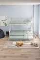 Lit superposé et lit simple en métal pour enfants Defne Yavrulu, , blanc