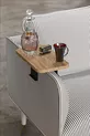 Table d'appoint Plateau réglable Rectangulaire Décoratif Moderne Horizontal Vertical Table de canapé Noyer