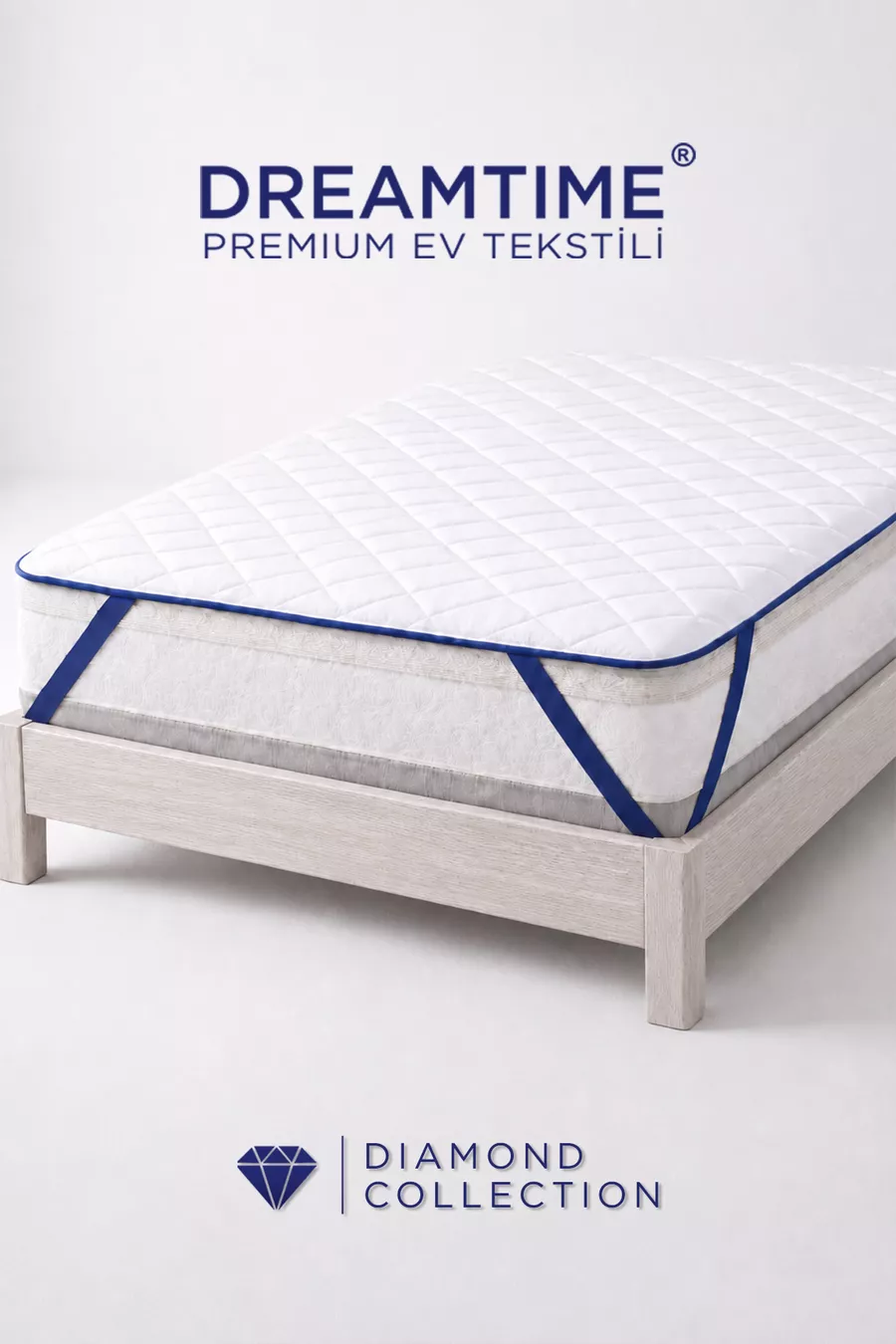 Protège-matelas Premium en coton avec rembourrage | Matelas imperméable à coins élastiqués capitonné diamant
