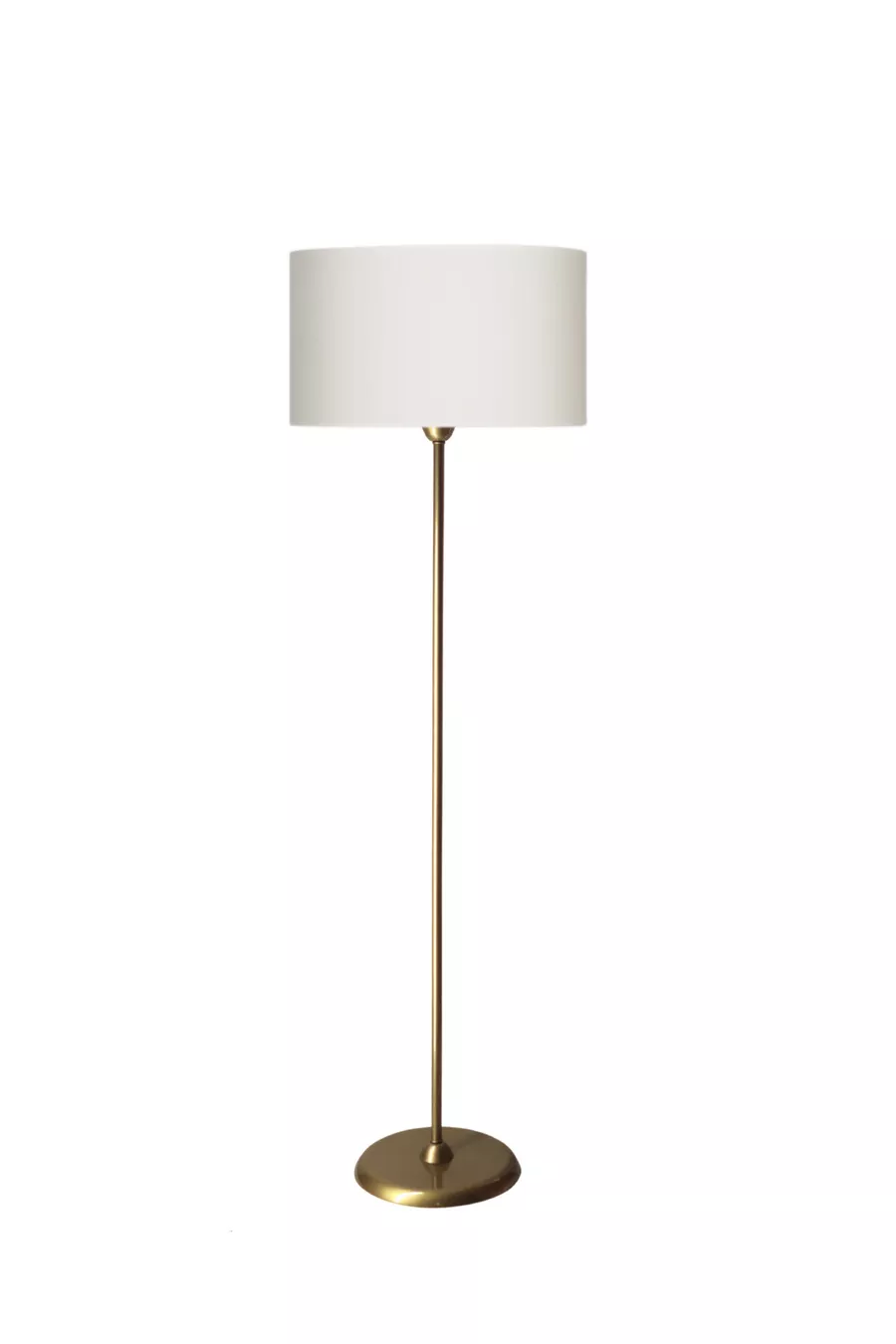 Lampadaire en métal avec finition vieillie Rita - Crème