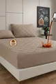 Protection de matelas matelassée Premium Beige % coton, ajustée, bord complet, imperméable à l'eau, toutes tailles