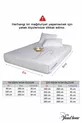 Drap-housse protecteur de matelas matelassé  % coton, bord complet ajusté, rembourré de fibre, pour lit simple et double