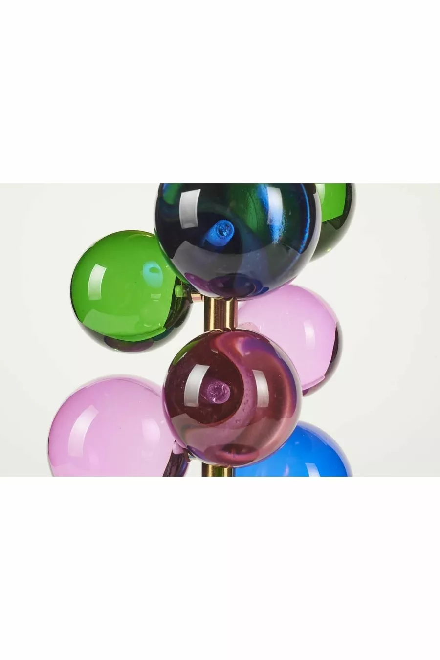 Lampe de table à pied bulle