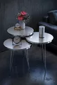 Table Gigogne Argent Blanc Fil