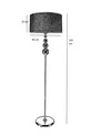 Lampadaire en métal plaqué or Milano Küre - Osier avec bande dorée