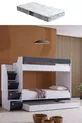 Lits superposés, Lit superposé Martin Yavrulu - Anthracite 1 matelas Comfort
