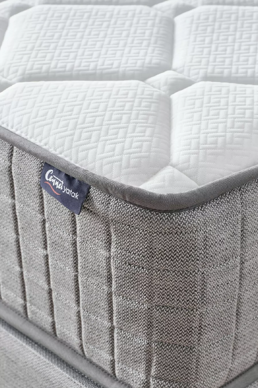 Ensemble de lit simple Mimoza avec matelas entièrement orthopédique antibactérien, sommier et tête de lit, ensemble 3 pièces
