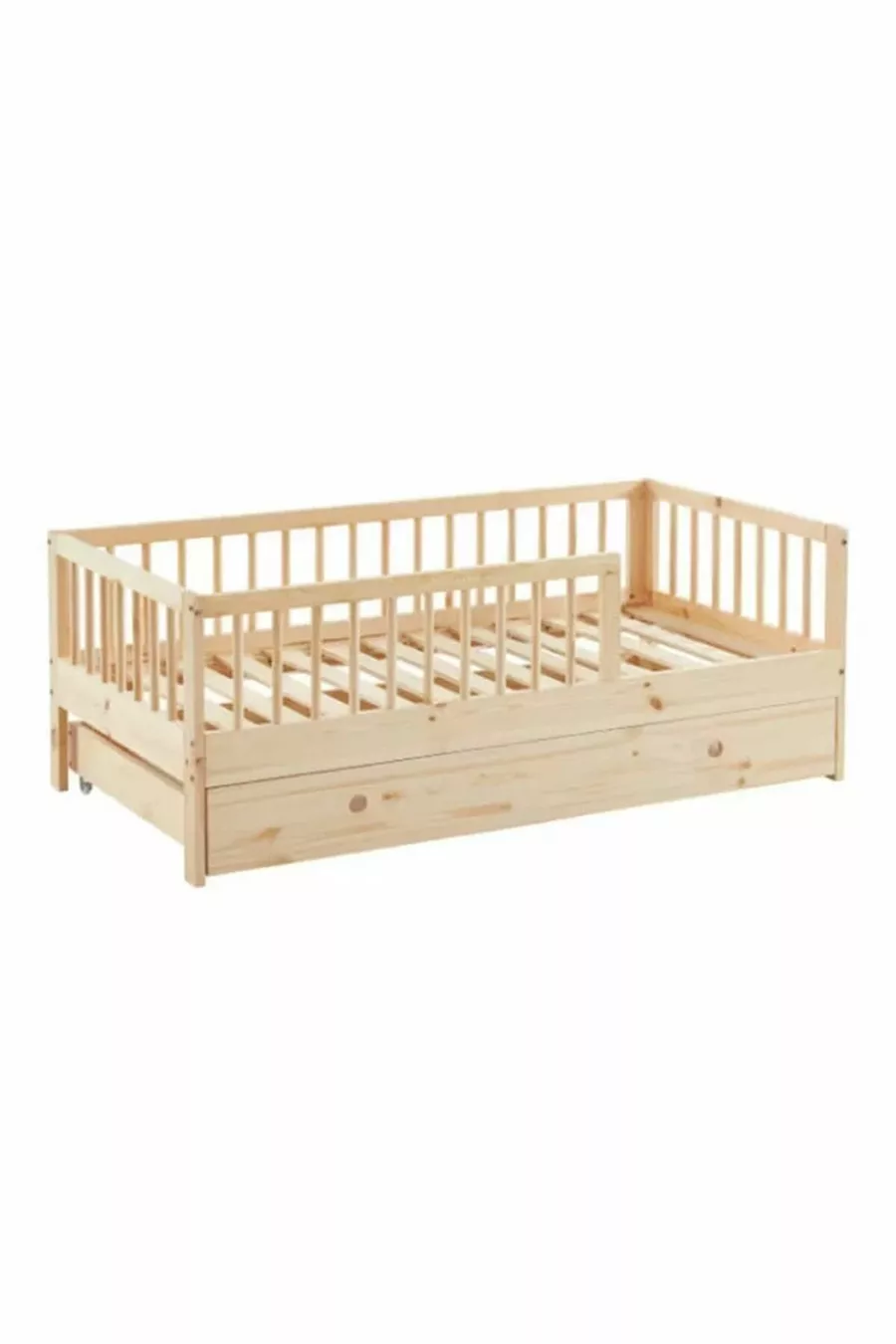 Lit Montessori en bois pour enfant - Lit avec petit lit intégré - Lit Montessori - 