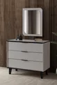 Ensemble de chambre pour jeunes Hira - Armoire 4 portes Hira, Bureau Bali, Commode, Table de chevet