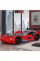 Lit avec voiture, Lit super ventilé avec voiture - Rouge