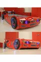  - Lit avec Voiture Rouge - Lit Cadre Voiture - Série - Avec Éclairage LED Complet