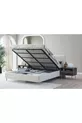 ENSEMBLE DE CHAMBRE PANDOR NOX AVEC PORTES EN VERRE, NOYER FONCÉ, 5 PORTES
