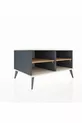 Commode Kronos 2 étagères Anthracite-Pierre de lune/Sapin