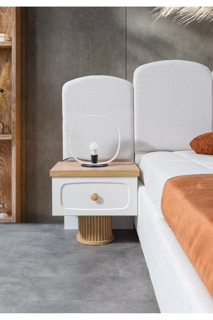 Ensemble de chambre à coucher Diego Commode et Miroir