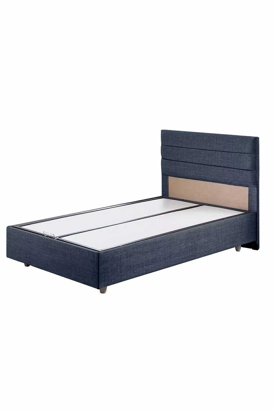Ensemble de lit Comfort Sofia avec sommier simple et tête de lit Bleu marine