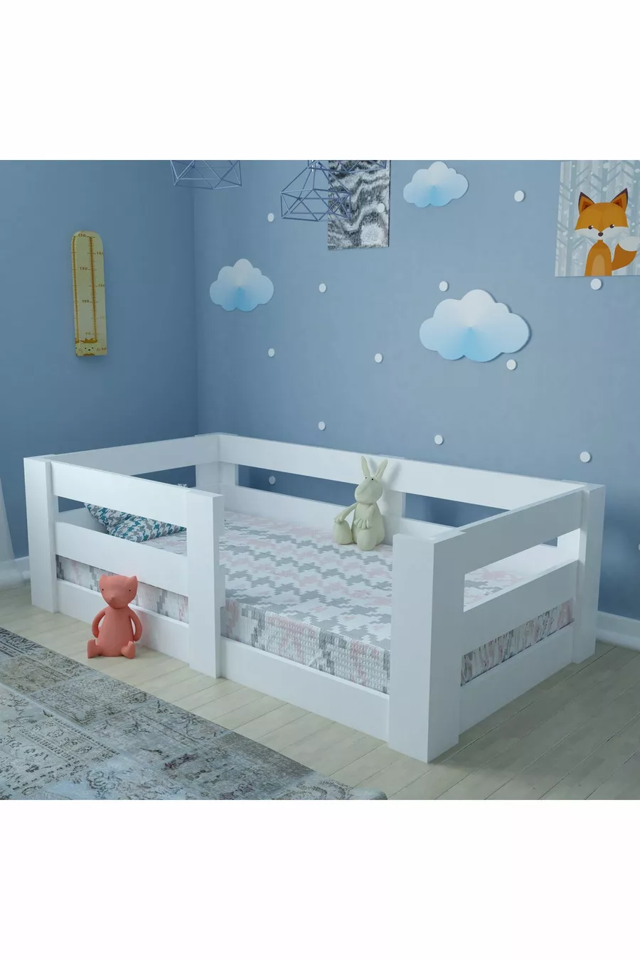 Lit Montessori Trend Simple Compatible avec Matelas Individuel