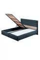 Ensemble Sofia Double, Ensemble Tête de Lit Double, Anthracite