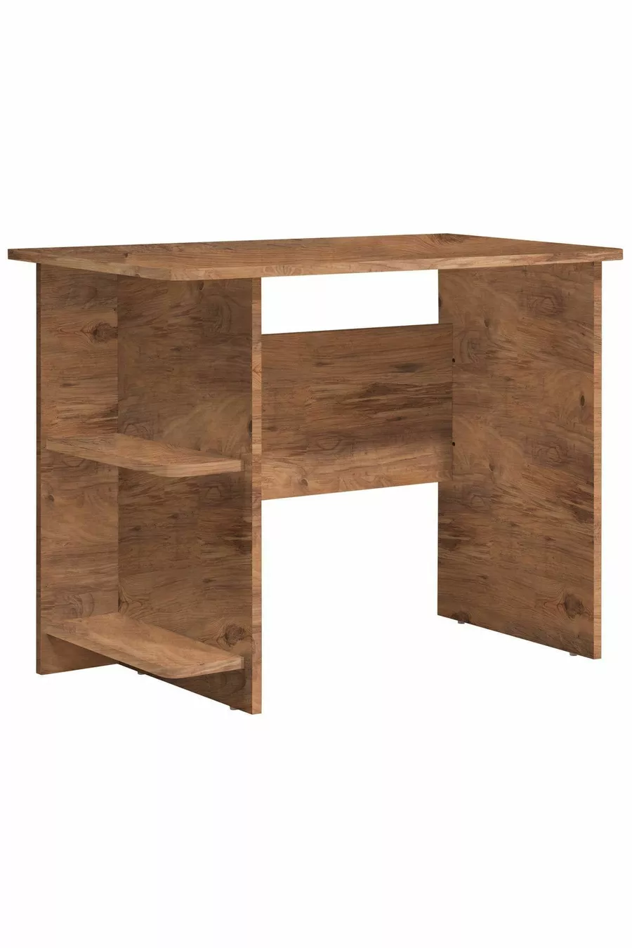 Lits superposés, Lit Aura Ranza, Bureau, Noyer foncé Aura