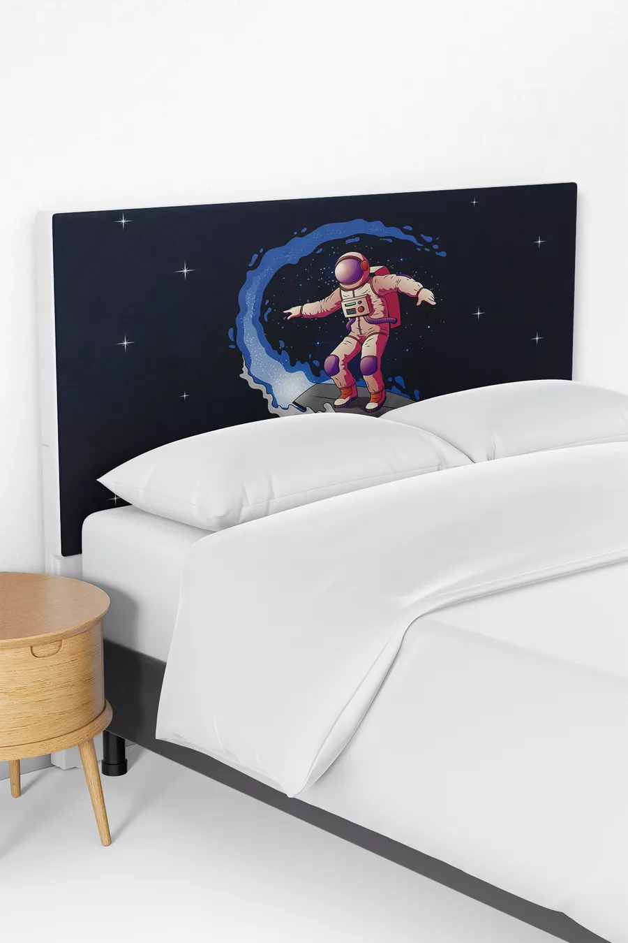 Housse de tête de lit pour enfant à motif astronaute spatial