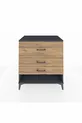 Commode Kronos 3 tiroirs Anthracite-Pin
