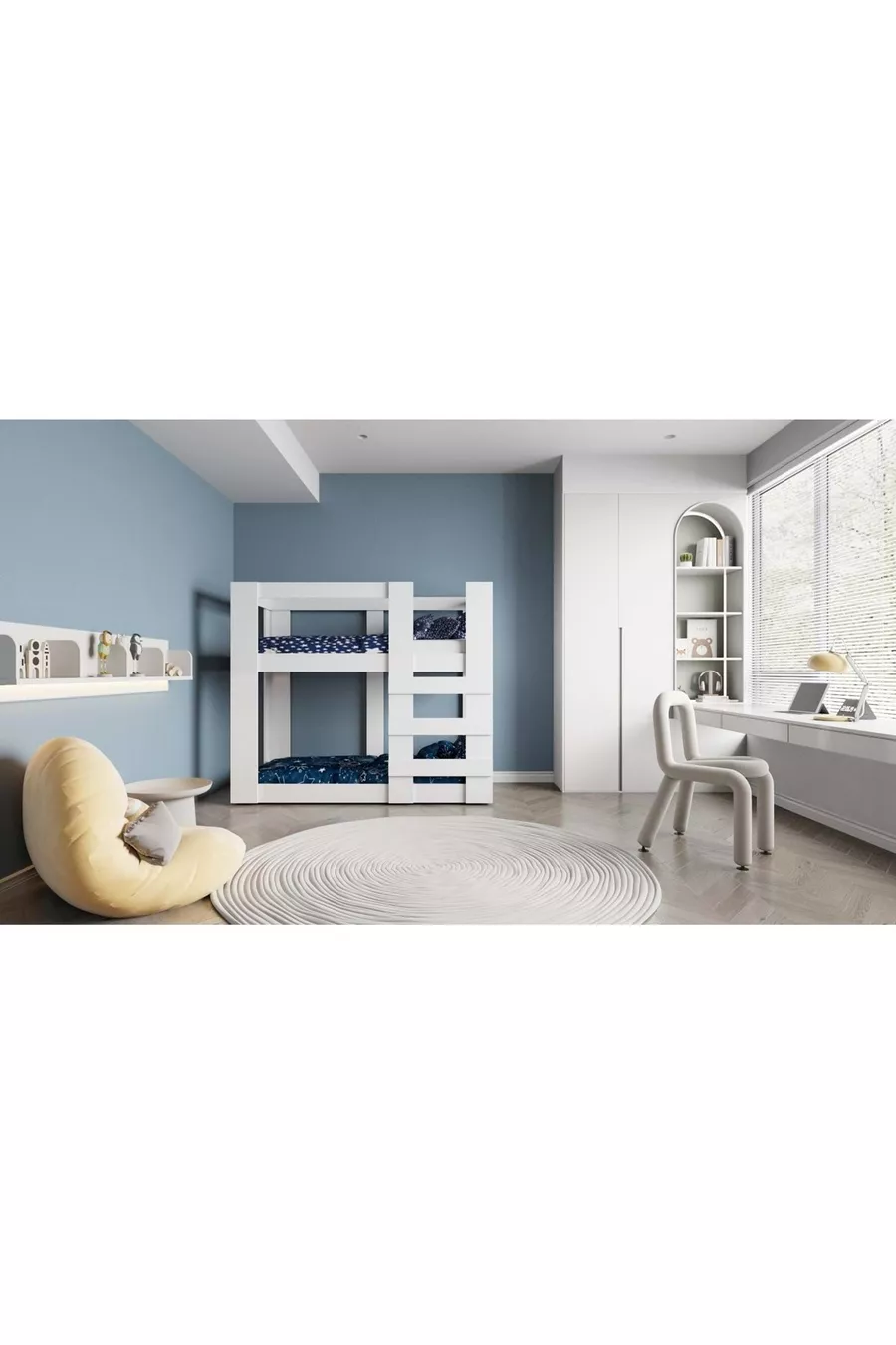LIT SUPERPOSÉ EN MDF COMPATIBLE AVEC AGONYA