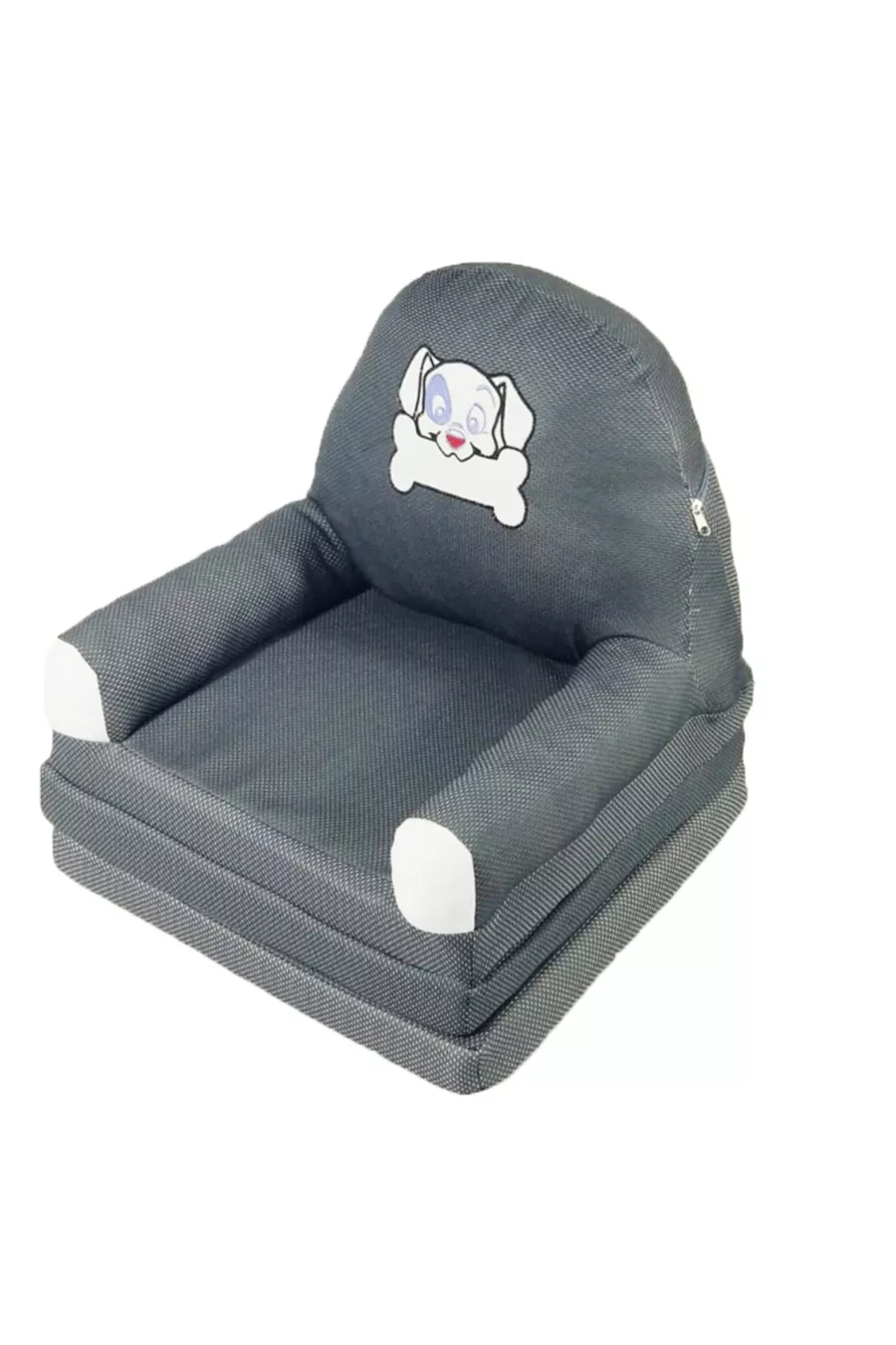 Chaise pour bébé et enfant pliable, lit portable, gris/dalmate