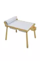 Table d'activité pour enfants Joykids en bois naturel avec rouleaux, table de jeu et bureau pour enfants