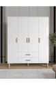 Armoire 4 portes Güneş Bohem en MDF