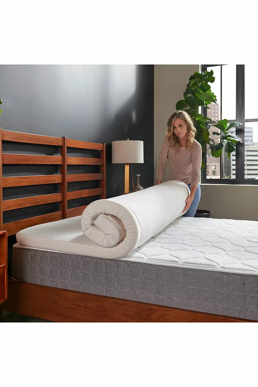 Cm Matelas Visco & Mat de Sol Lavable