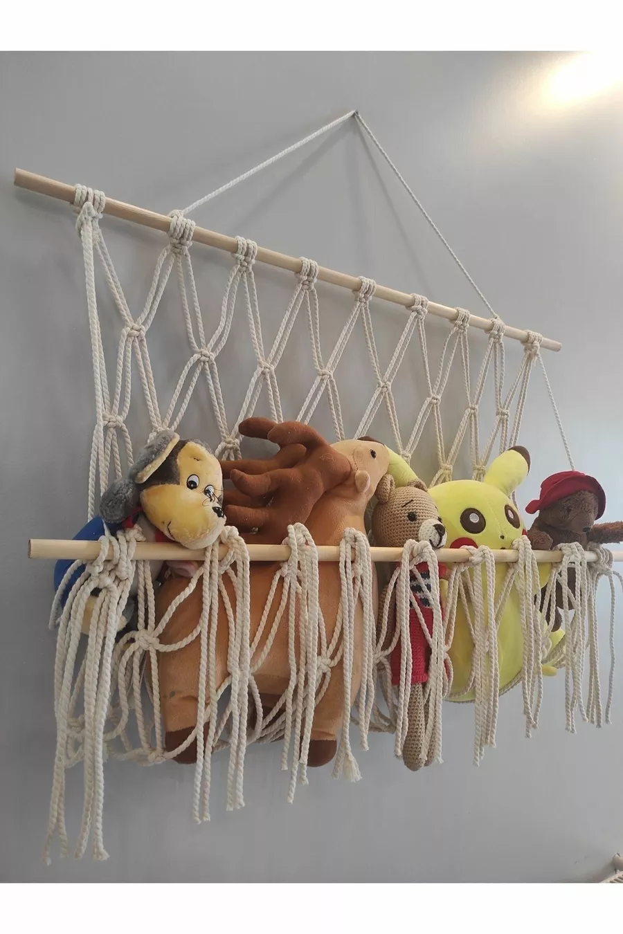 Cintre pour peluche (CM BÂTON) hamac pour jouets - Organisateur de chambre d'enfant