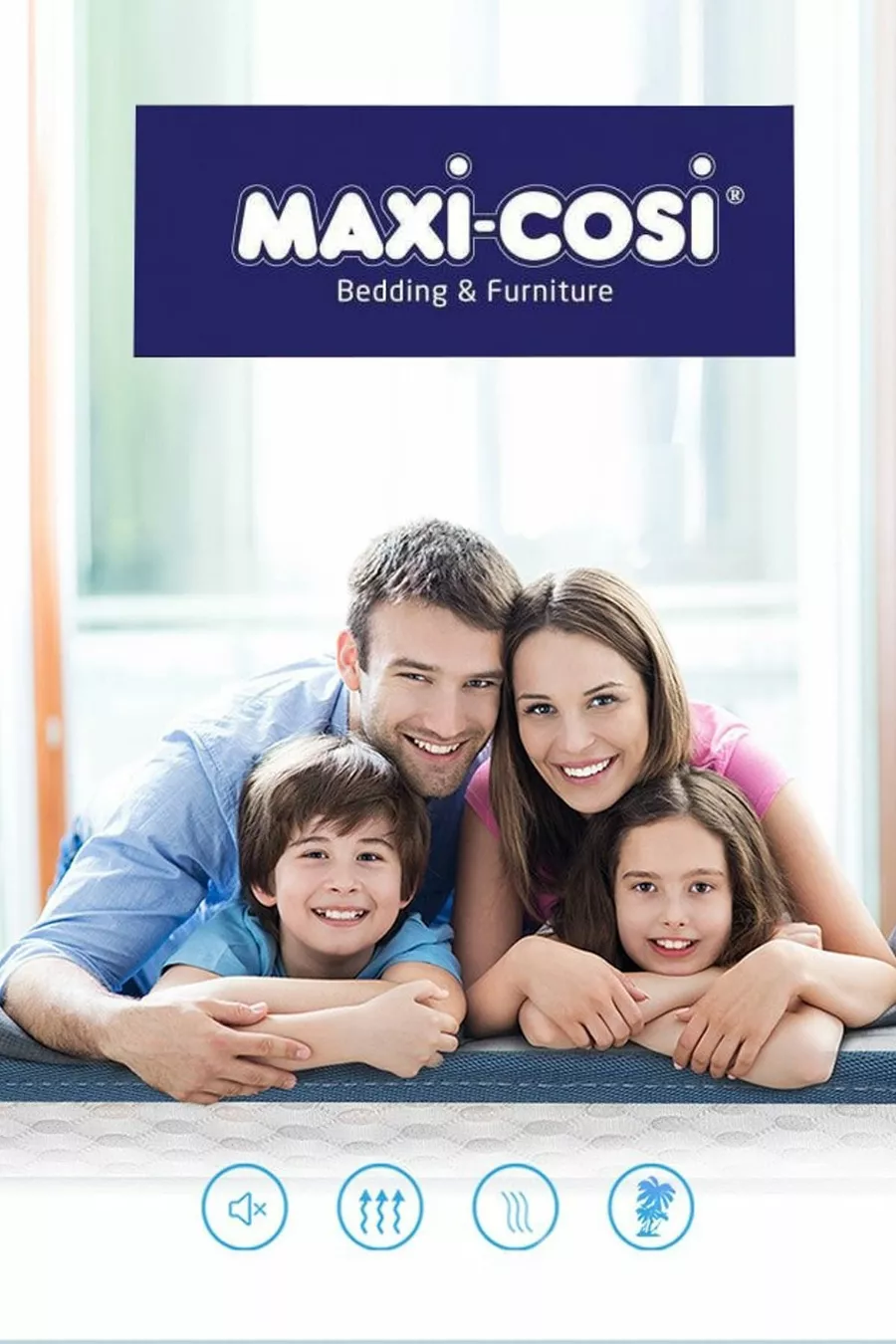 Matelas orthopédique en coton Maxi-Cosi  avec surmatelas en visco