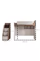 Lits superposés avec bureau et armoire Milano, moderne + 1 matelas Comfort