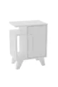 Table de chevet Bengi blanche