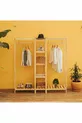 Armoire ouverte en bois avec 2 tringles  cm Armoire polyvalente en bois de pin massif à  %