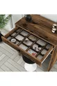 Coiffeuse miniature avec miroir Lisbonne - Noyer