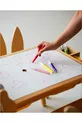 Wood & Joy Table d'activité sensorielle en bois pour enfants avec 2 chaises (avec rouleau de papier offert)