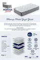 Matelas à ressorts double Mimoza Modèle avec caractéristiques entièrement orthopédiques et antibactériennes