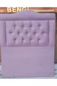 Titre DK Modèle Simple 'taille' Tissu Violet Clair en Poil de Poney Fait Main