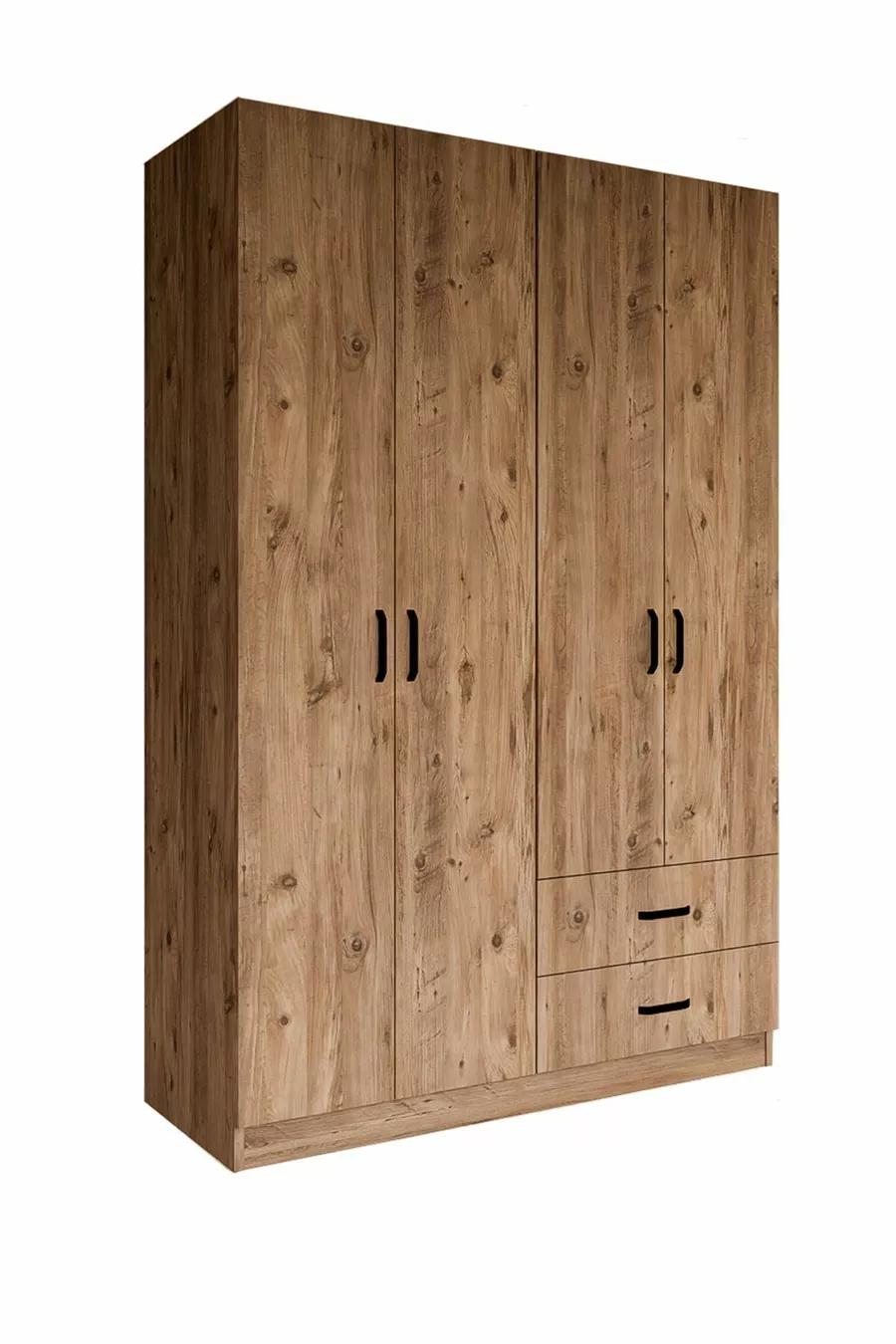Armoire Yaman Çam à 4 portes et 2 tiroirs - Garde-robe