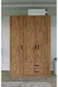 Armoire Yaman Çam à 3 portes et 2 tiroirs - Garde-robe