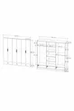 Armoire 6 portes 3 tiroirs İnci % MDF