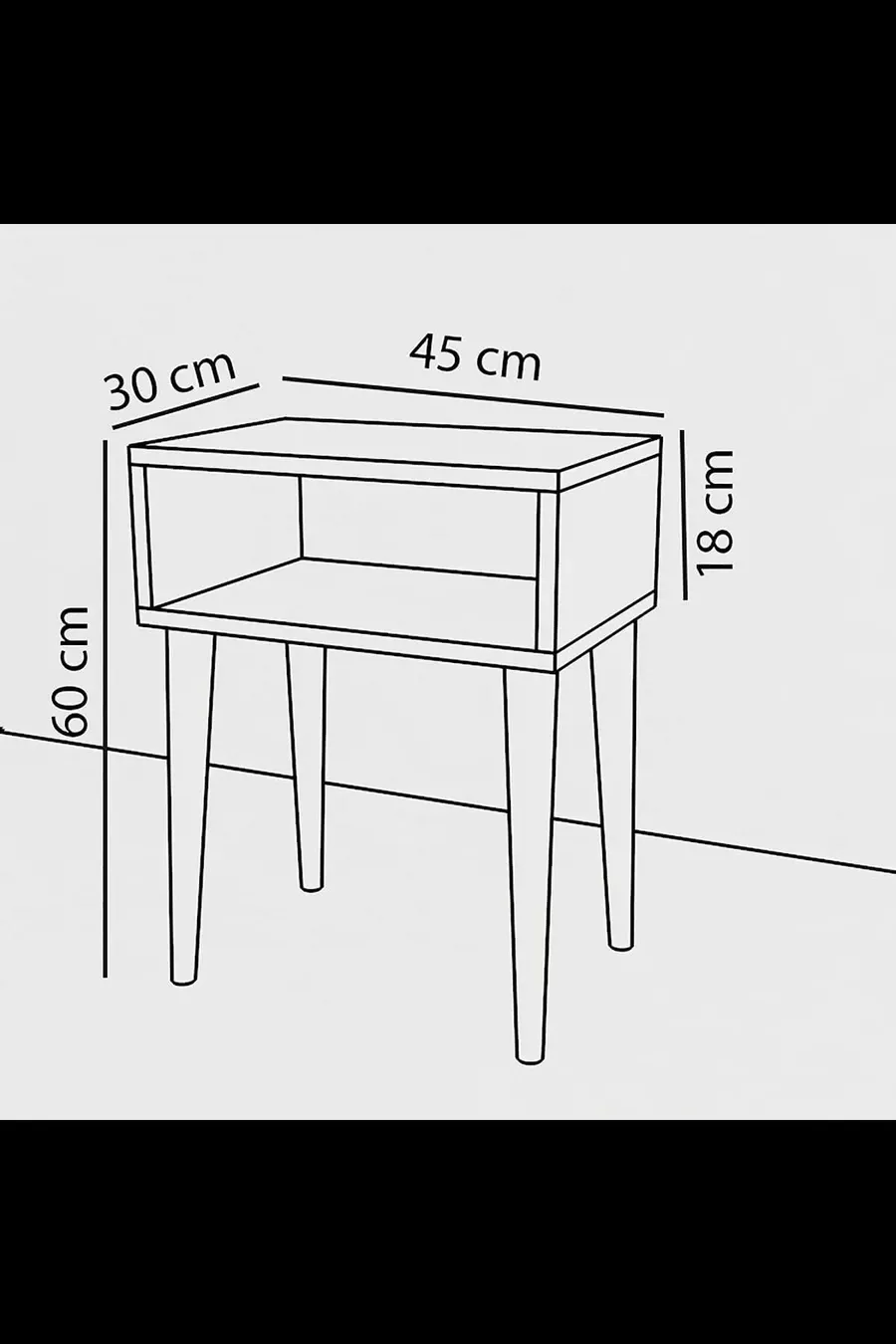 Table de chevet rétro - Cordoue