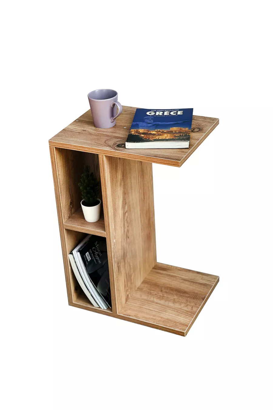 Table de chevet avec étagère, table d'appoint, mobilier