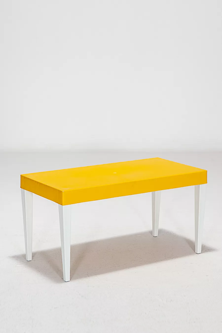 Table d'école maternelle ergonomique et confortable Junior Rectangle pour enfants - Jaune